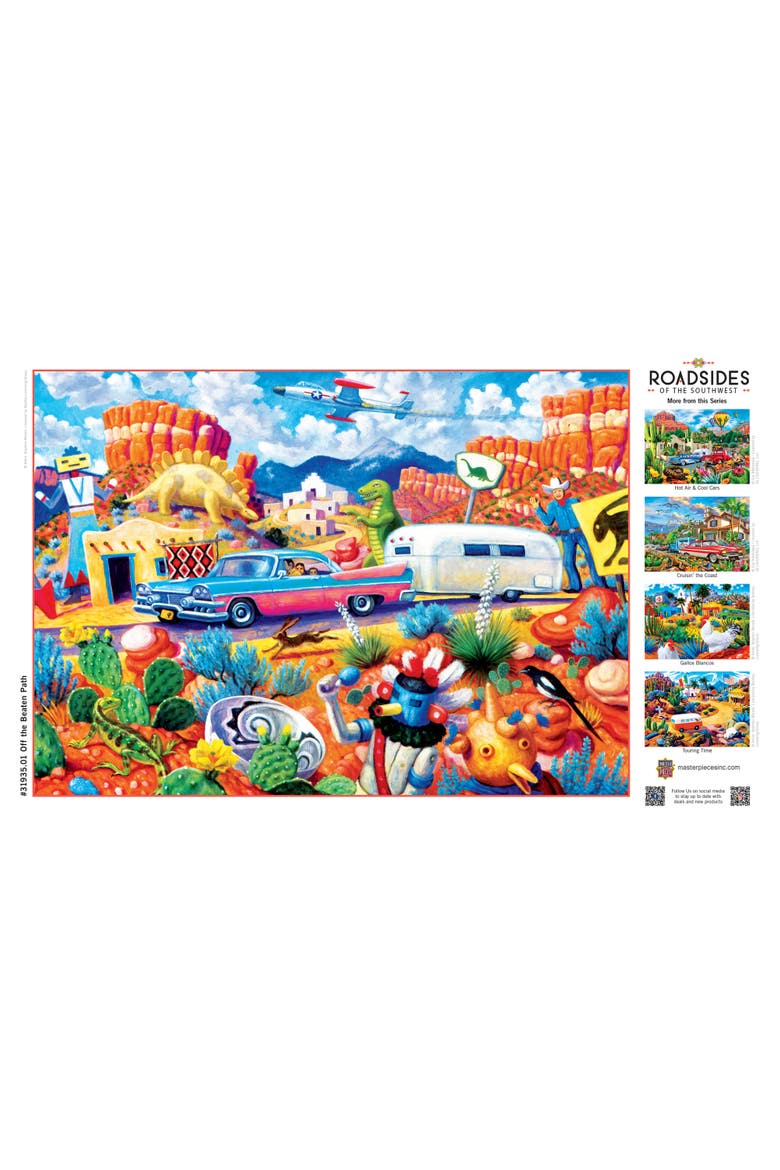 Off the Beaten Path 500 Piece Puzzle, Alternate, color, Multicolor