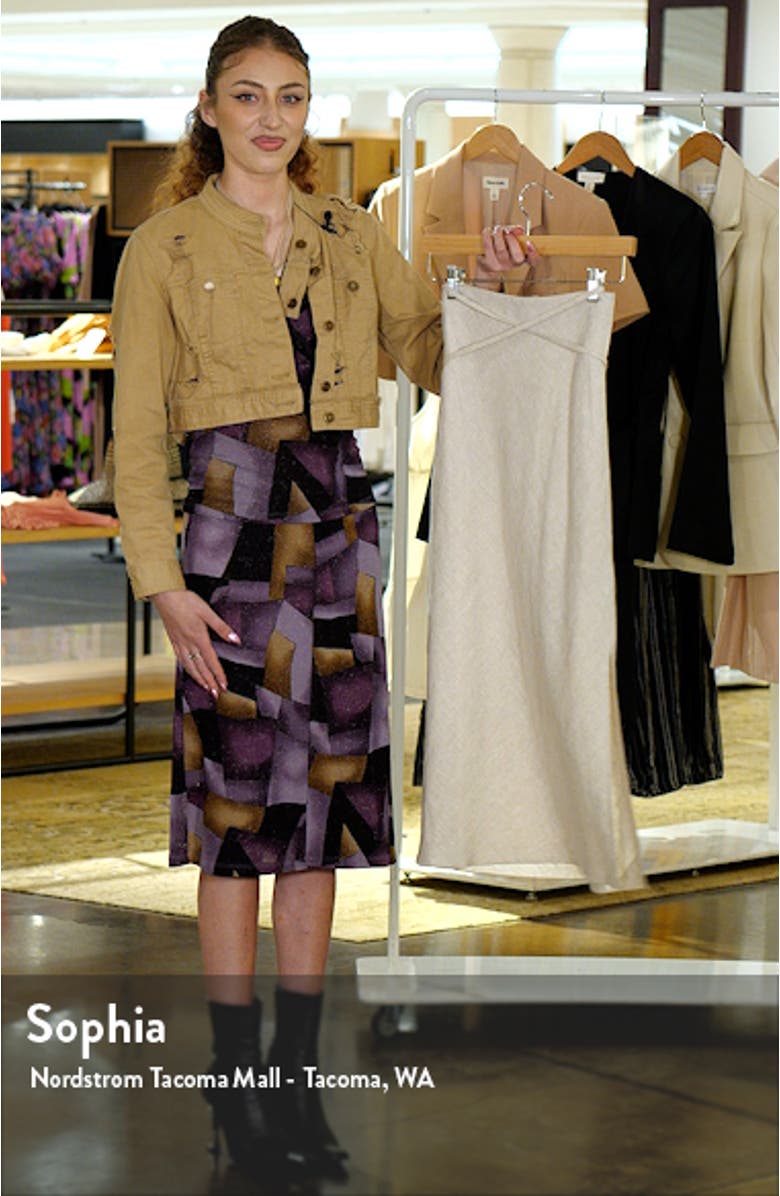 Linen A-Line Skirt, sales video thumbnail