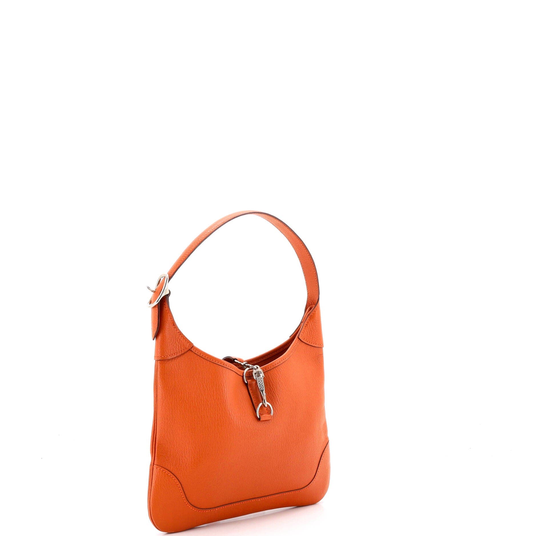 Pre-Owned Hermes Trim Bag Chevre de Coromandel 23, Alternate, color, Potiron