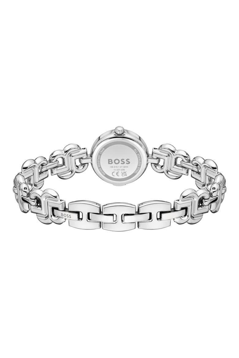 Double B Dressy Bracelet Watch, 23mm, Alternate, color, SILVER WHITE