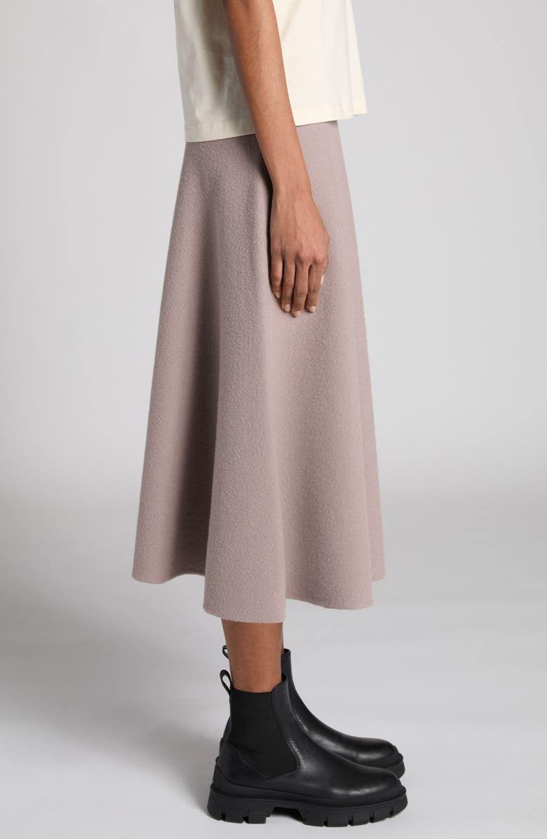 Moncler Wool Blend Midi Sweater Skirt, Alternate, color,