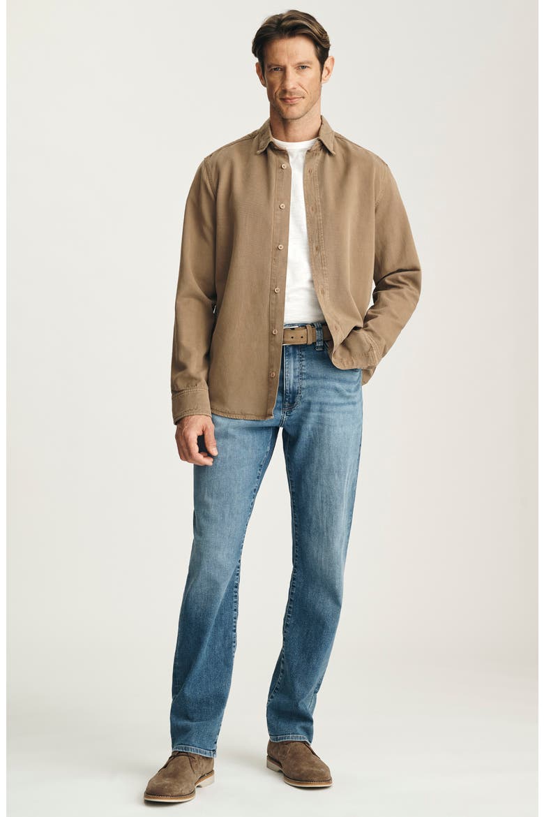 Courage Straight Leg Jeans, Alternate, color, LIGHT FOGGY AERODENIM