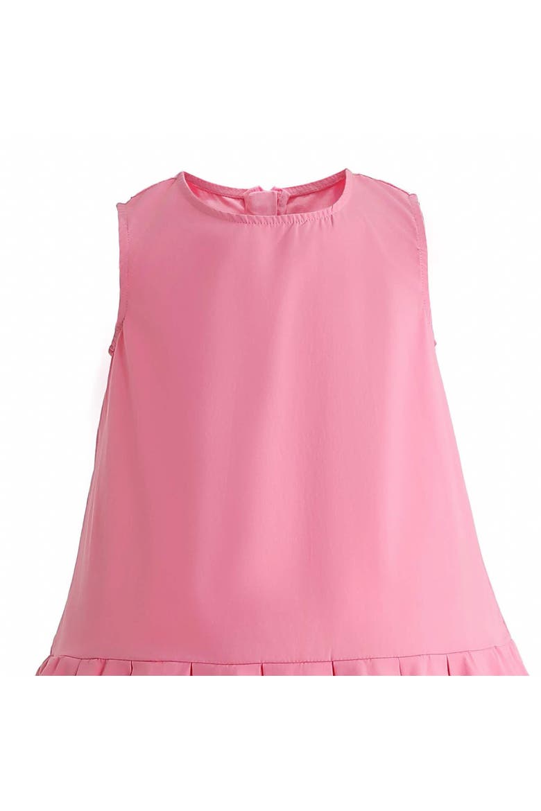 Zariah Bow Back Pleated Dress, Alternate, color, Pink