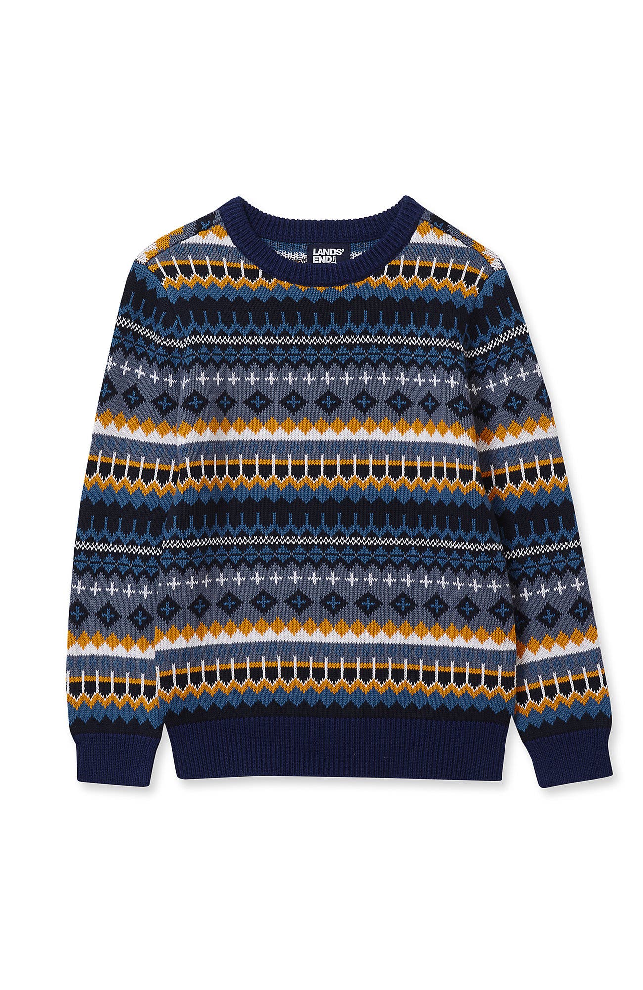 Blue Multi Fairisle