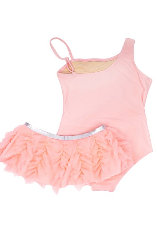 Shade Critters Kids' Flamingo One-piece Swimsuit & Tutu Cover-up Skirt Set In Pink