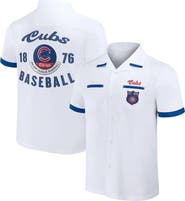 Darius Rucker Collection by Fanatics Men's Darius Rucker Collection by Fanatics  White Chicago Cubs Bowling Button-Up Shirt