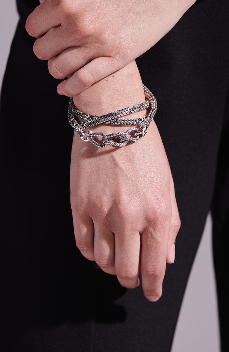 John Hardy Classic Chain Asli Wrap Bracelet, Alternate, color, 