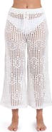 La Blanca Waverly Open Stitch Cotton Crop Cover-Up Pants