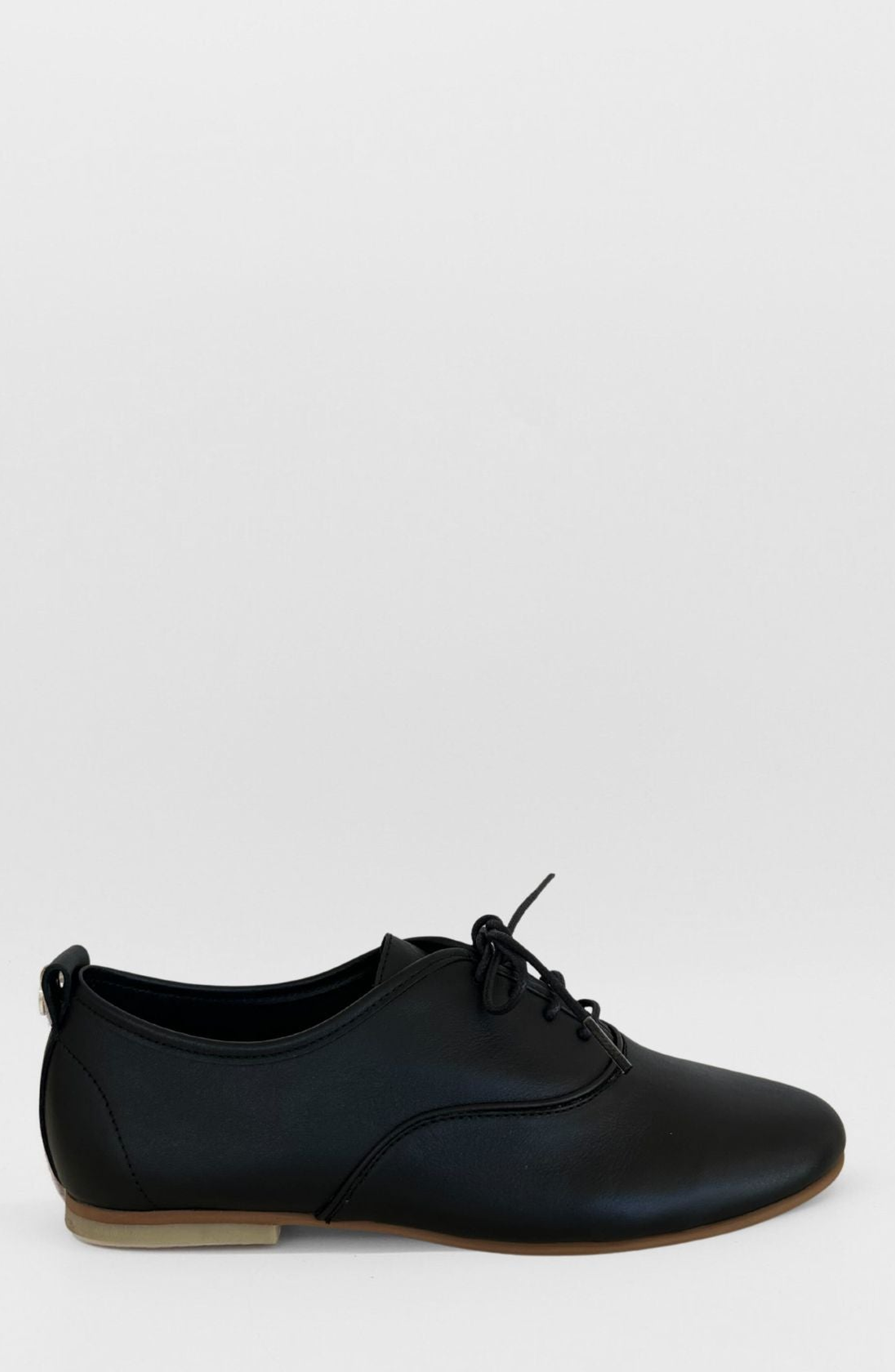 Maku Oxford Flats, Alternate, color, Black Leather