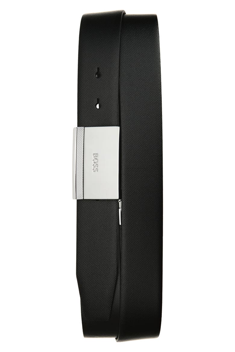 Granty Reversible Leather Belt, Alternate, color, BLK