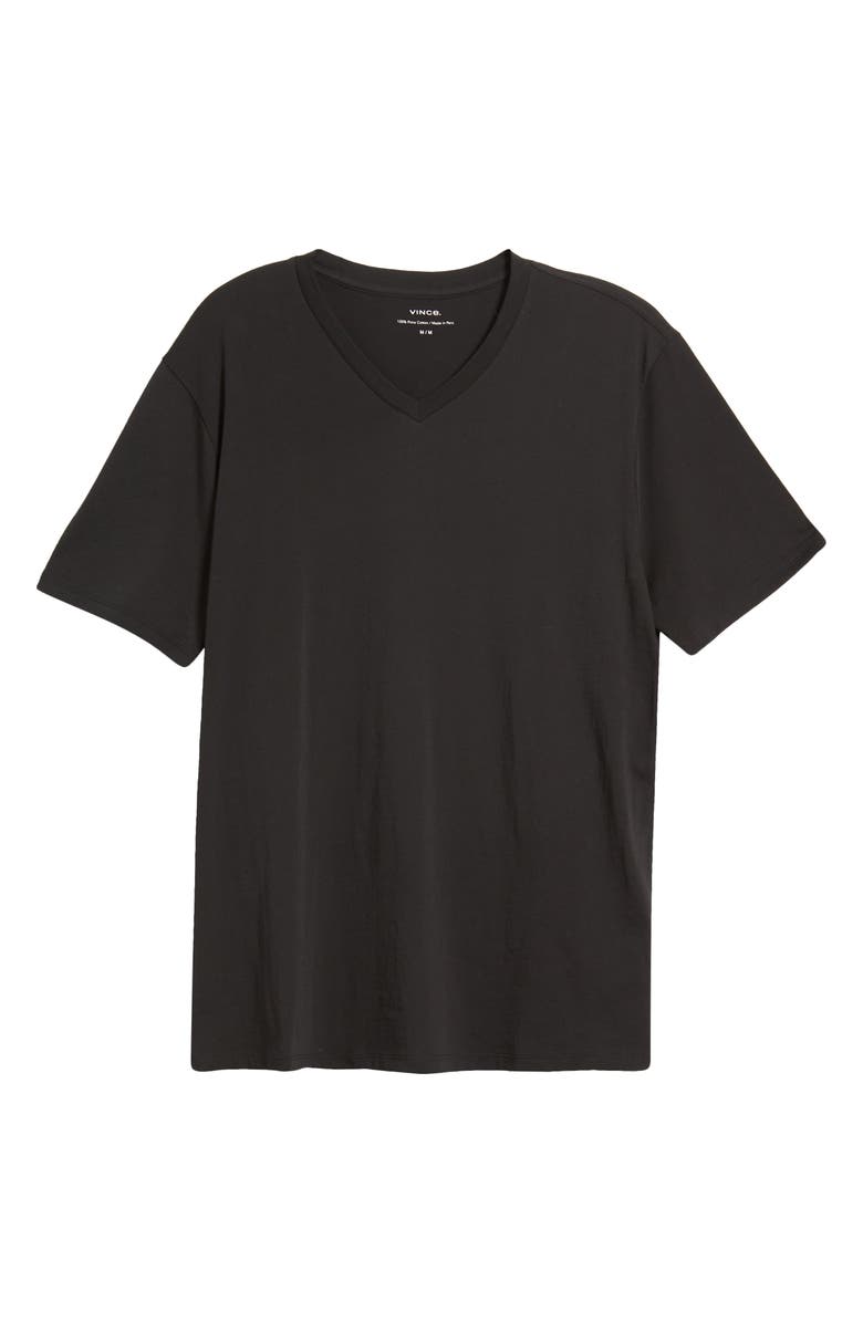Vince V-Neck T-Shirt, Alternate, color, Black