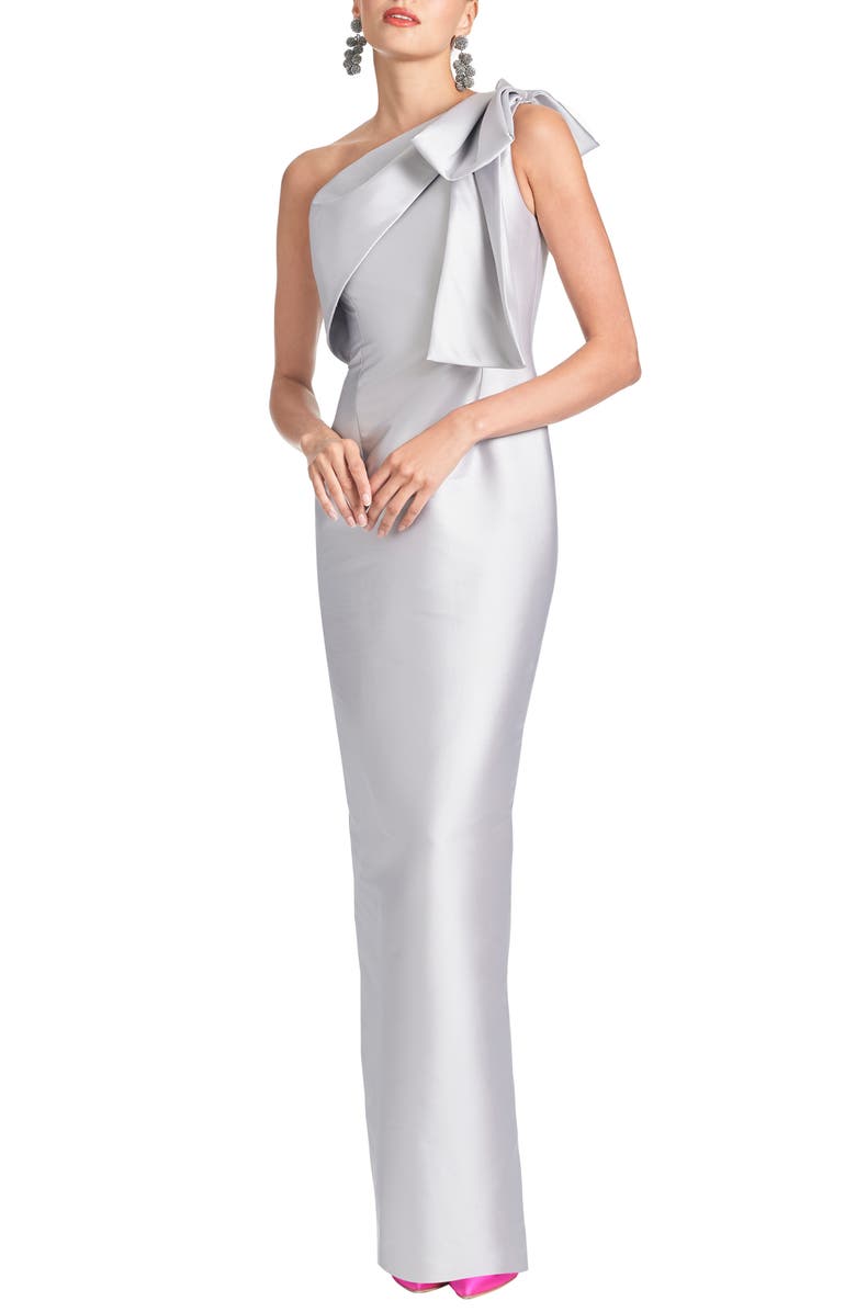Sachin & Babi Bonnie One-Shoulder Mikado Gown, Main, color, 
