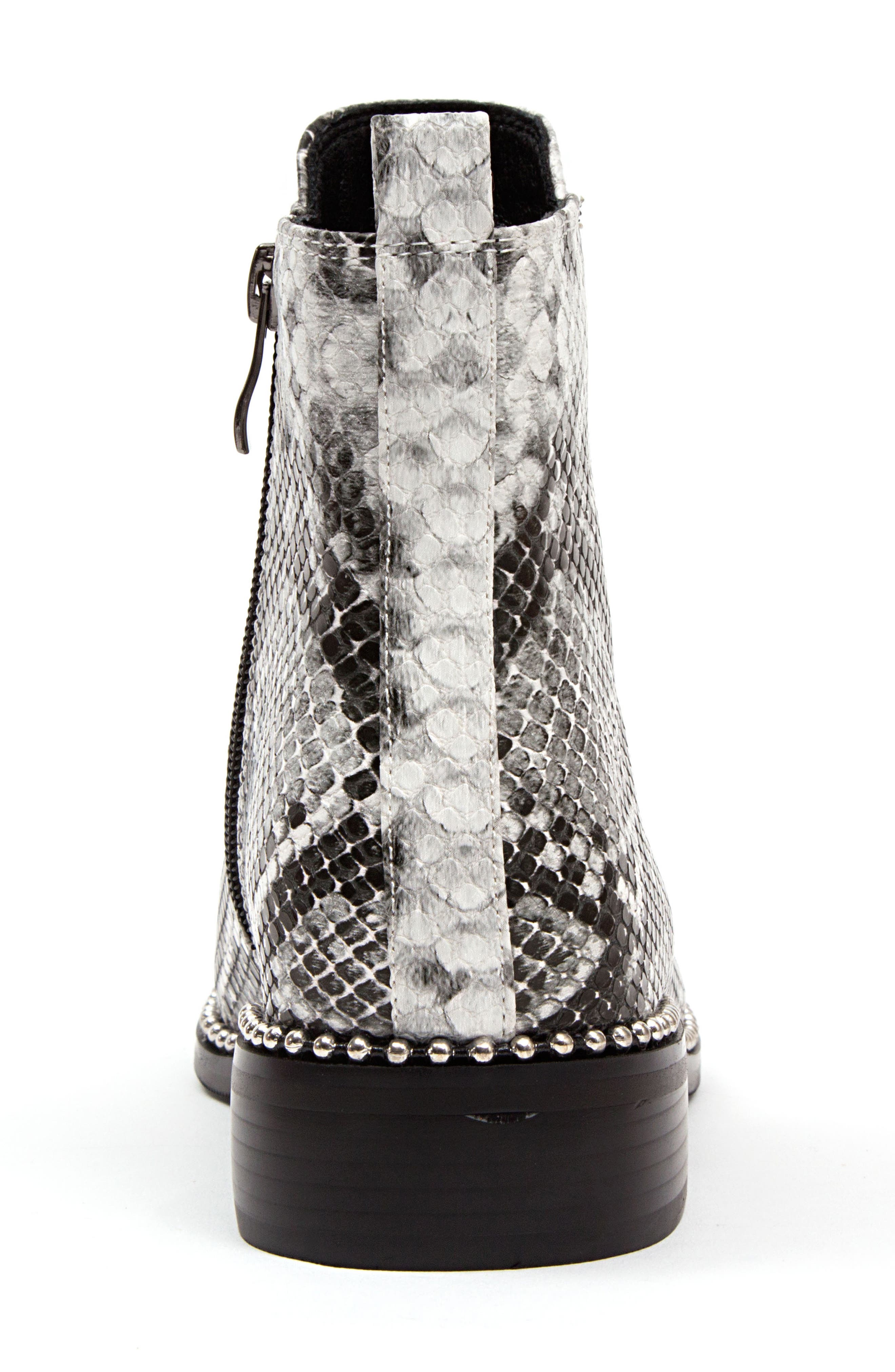 NINETY UNION Zippy Snake Embossed Front Zip Bootie (Women) | Nordstromrack