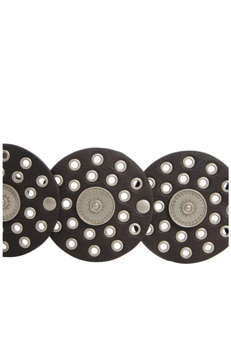 Concho Grommet Disc Belt, Alternate, color, ESPRESSO
