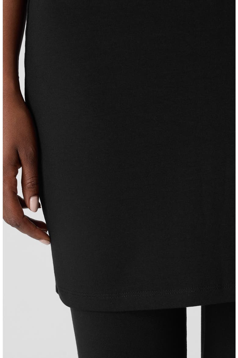Skirted Ankle Leggings, Alternate, color, BLACK