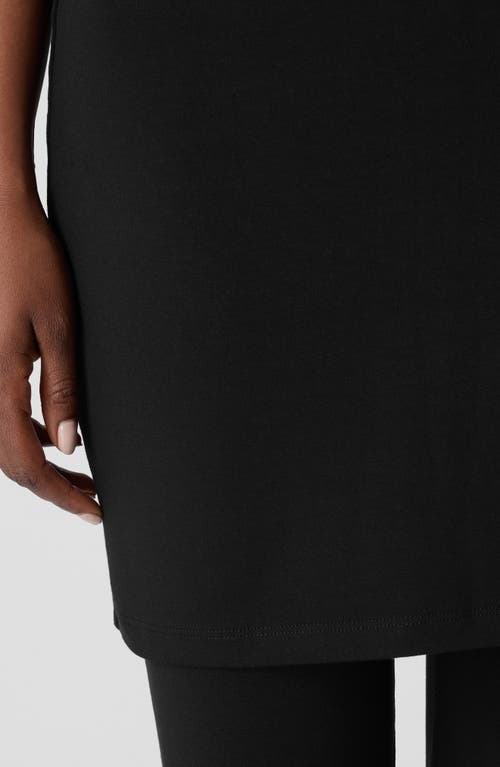 Shop Eileen Fisher Skirted Ankle Leggings In Black