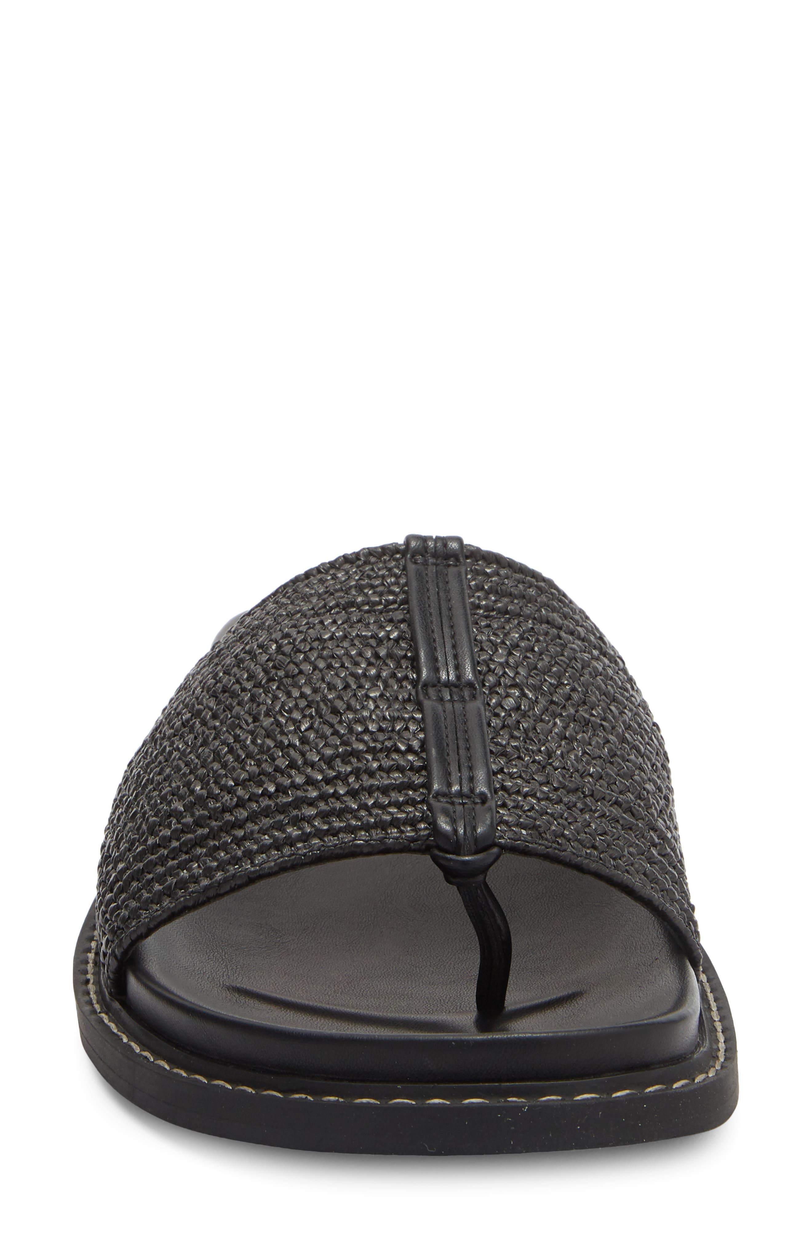 NORDSTROM RACK Woven Sandal, Alternate, color, Black