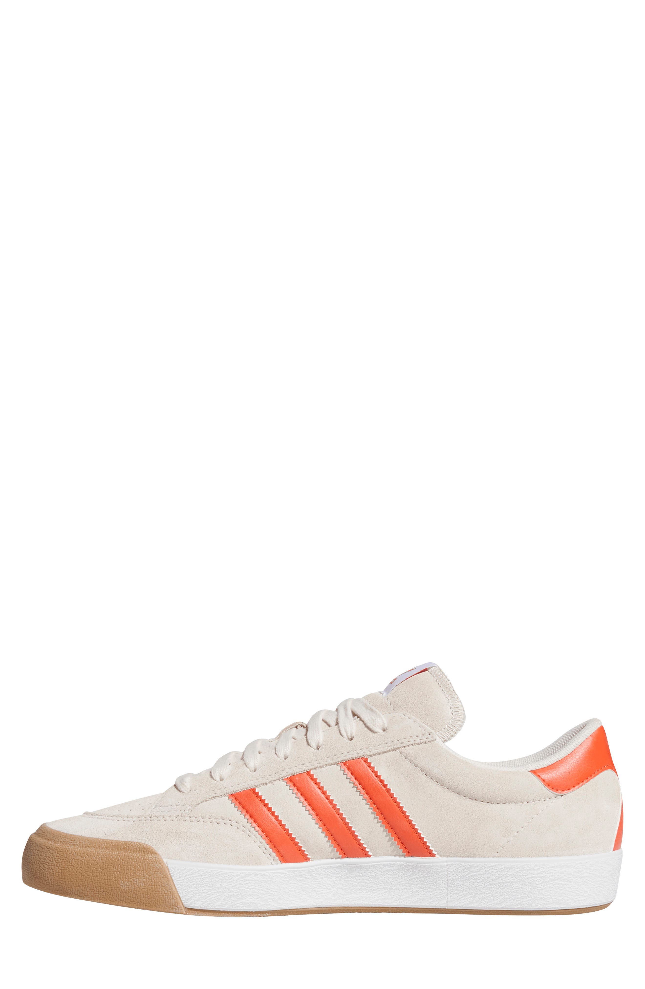 adidas Nora Sneaker, Alternate, color, Wonder White/ Orange
