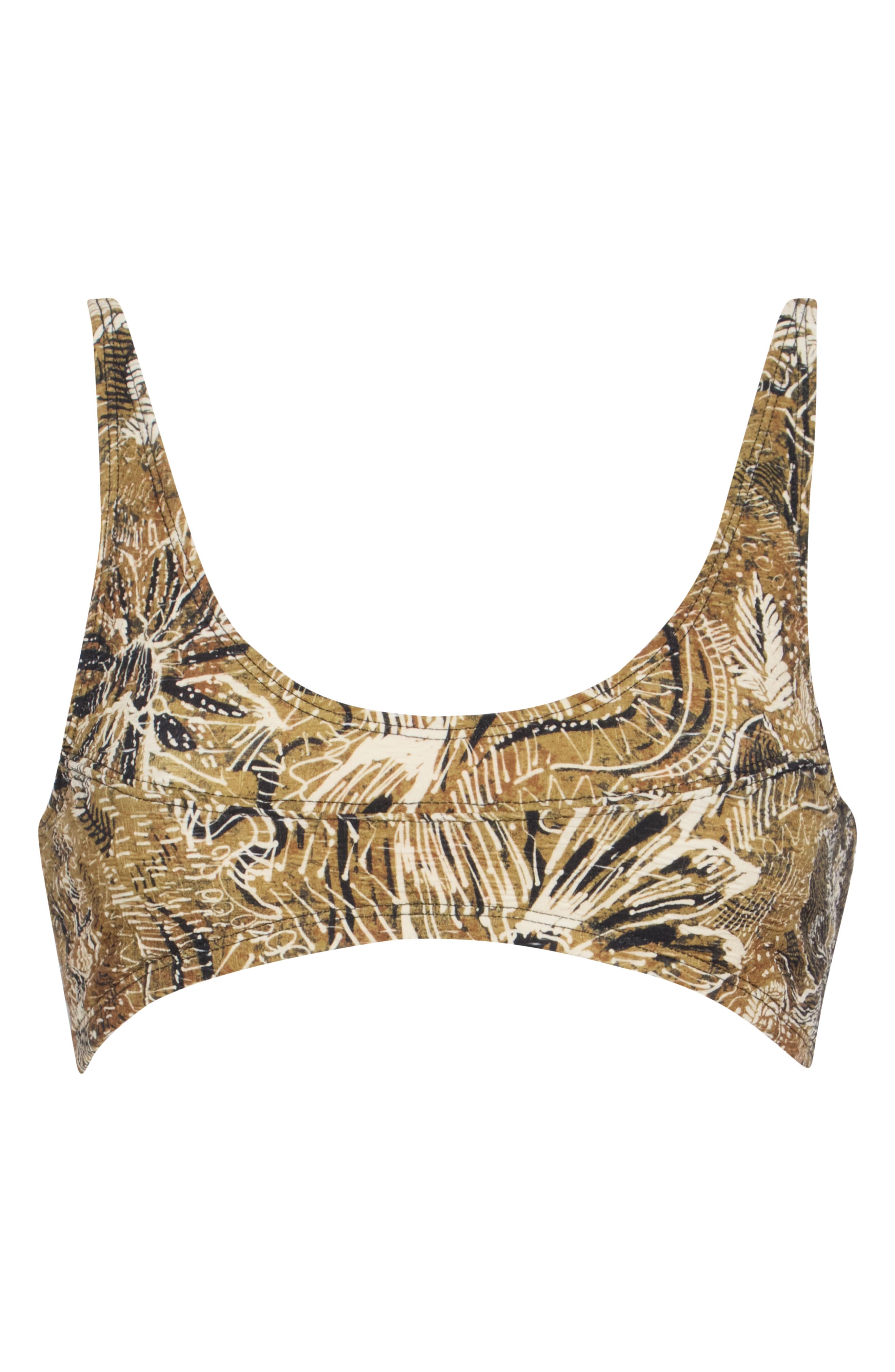 Free People Printed Farrah Bralette Bikini Top