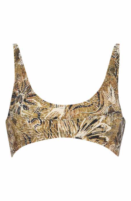 Free People Printed Farrah Bralette Bikini Top