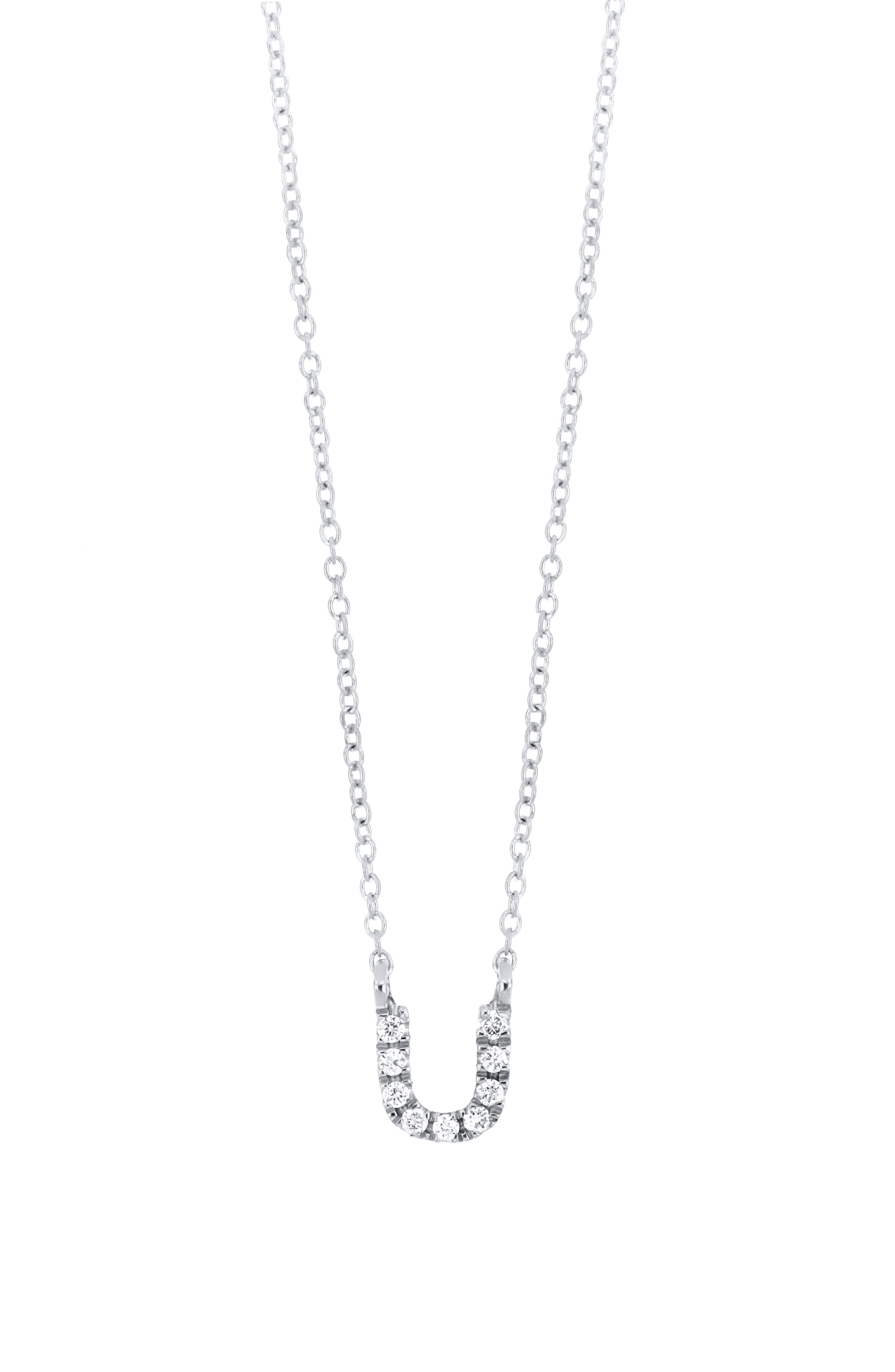 18K WHITE GOLD - U