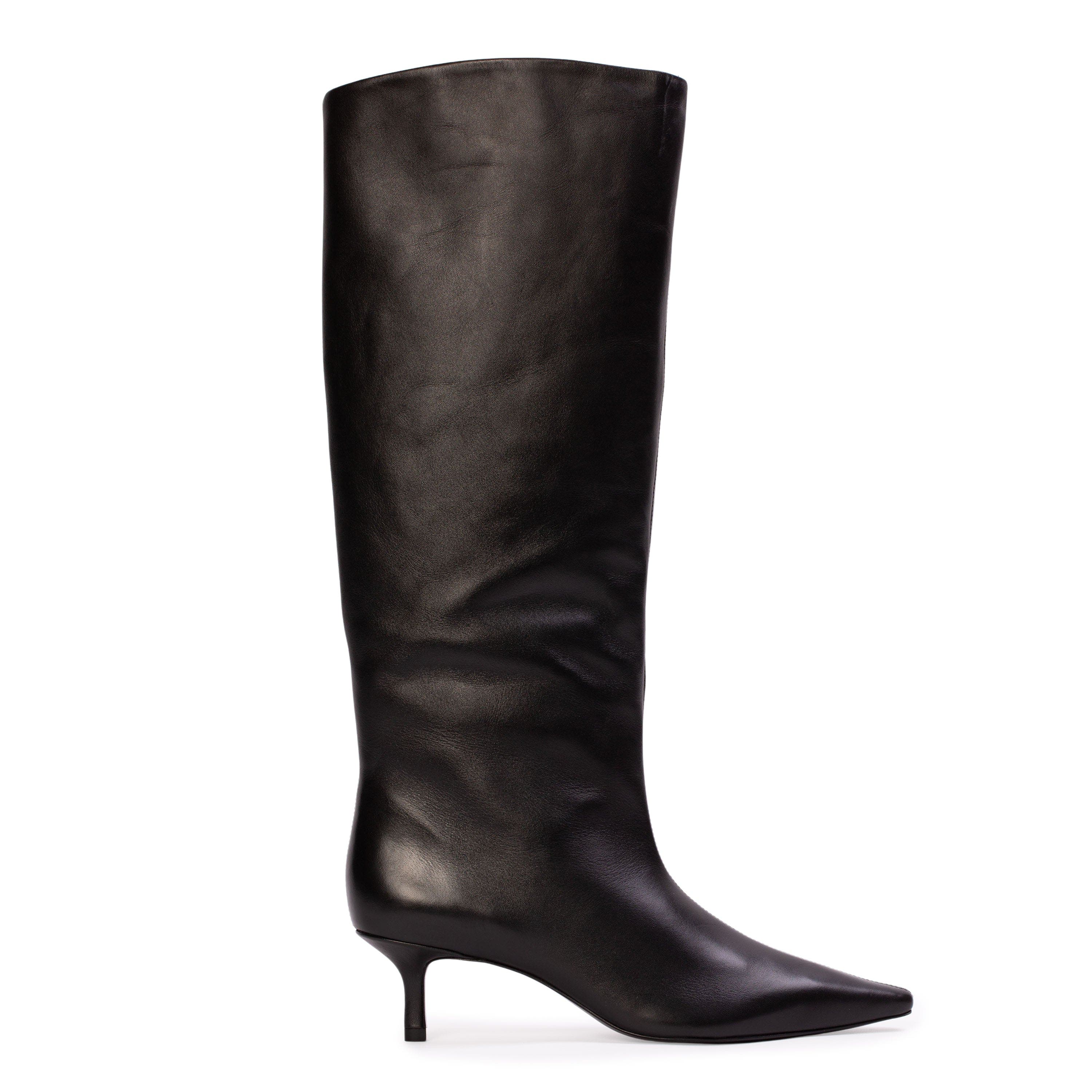 Sutton 50 Knee-high Boot, Main, color, Black Leather