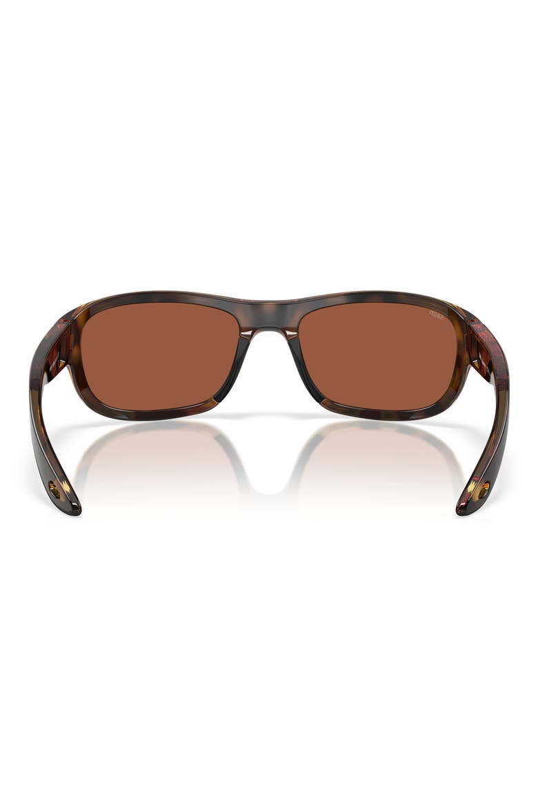 Clipperton 58mm Polarized Rectangular Sunglasses, Alternate, color, TORTOISE/ COPPER 580P