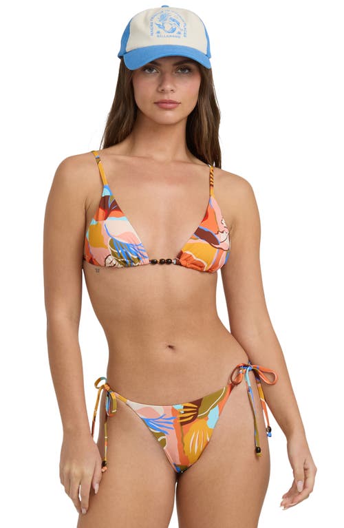 Billabong Lei Daze Slider Bikini Top In Multi