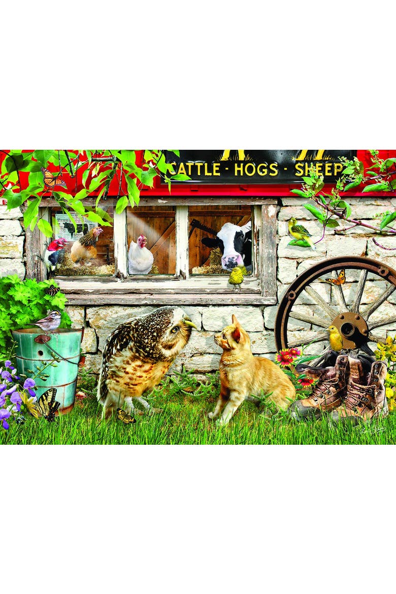 Owl and Pussycat 1000 piece Jigsaw Puzzle for Adults, Alternate, color, Multicolor
