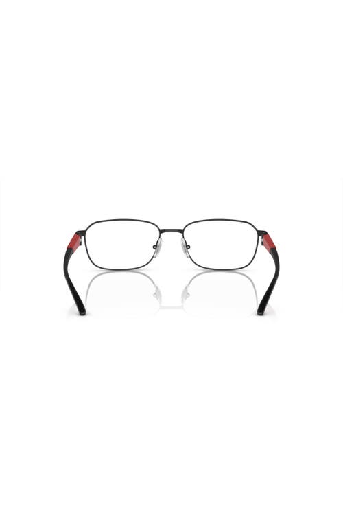 Arnette 55mm Rectangle Optical Glasses In Black