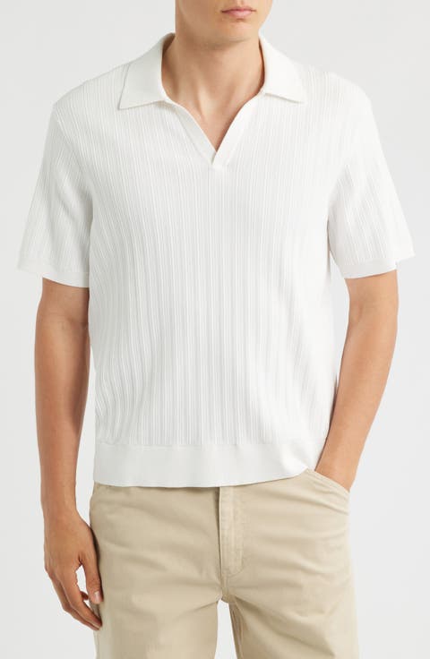 Siena Textured Cotton Blend Polo