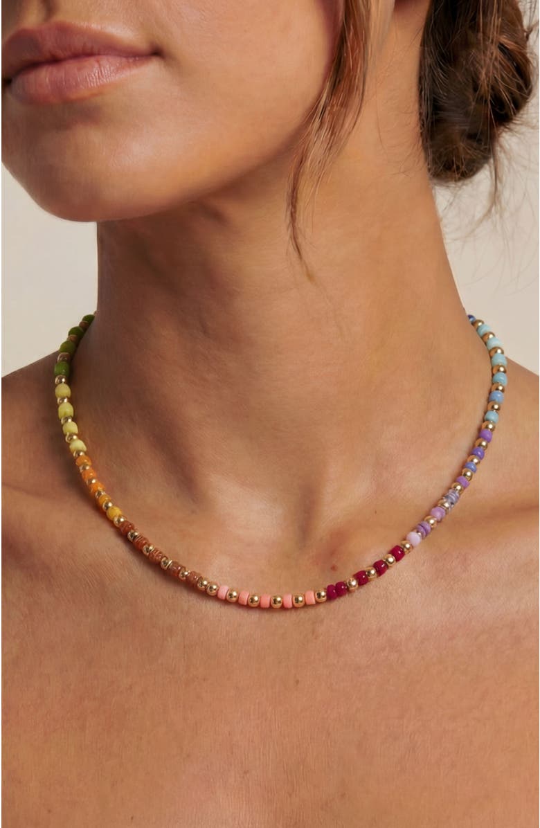 Stella & Dot Kate Gemstone Necklace, Alternate, color, Multi