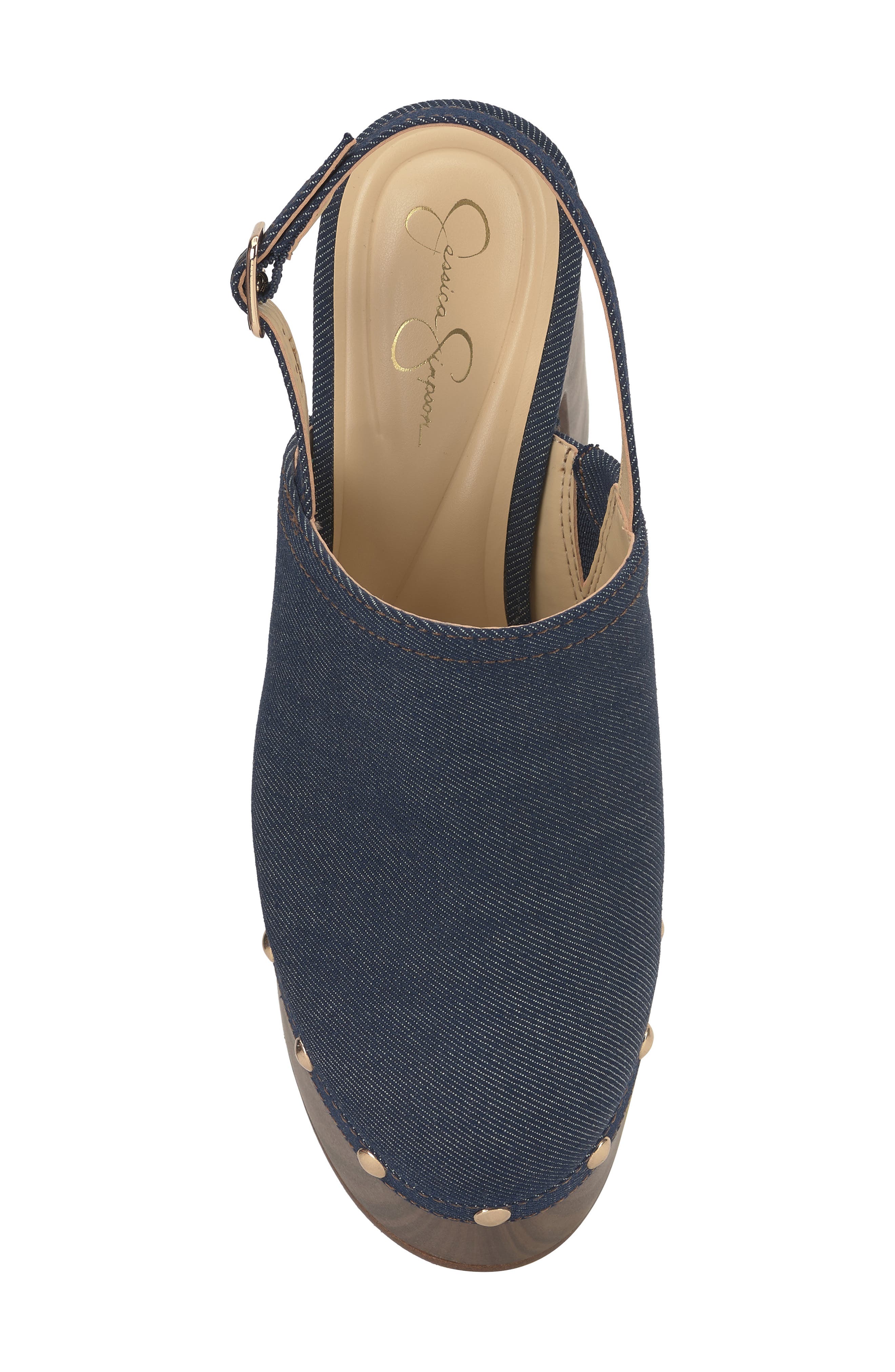 Jessica Simpson Caze Stud Platform Sandal, Alternate, color, Indigo