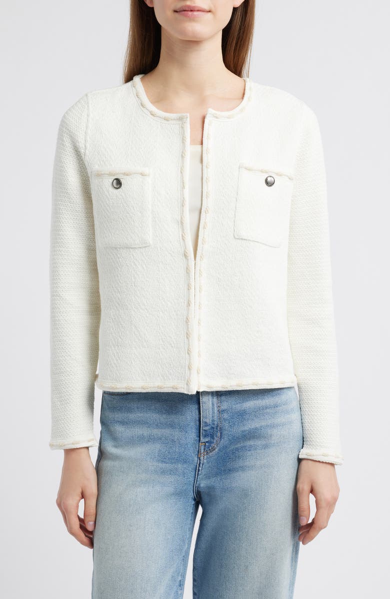 NIC+ZOE Stitch Trim Knit Jacket | Nordstromrack