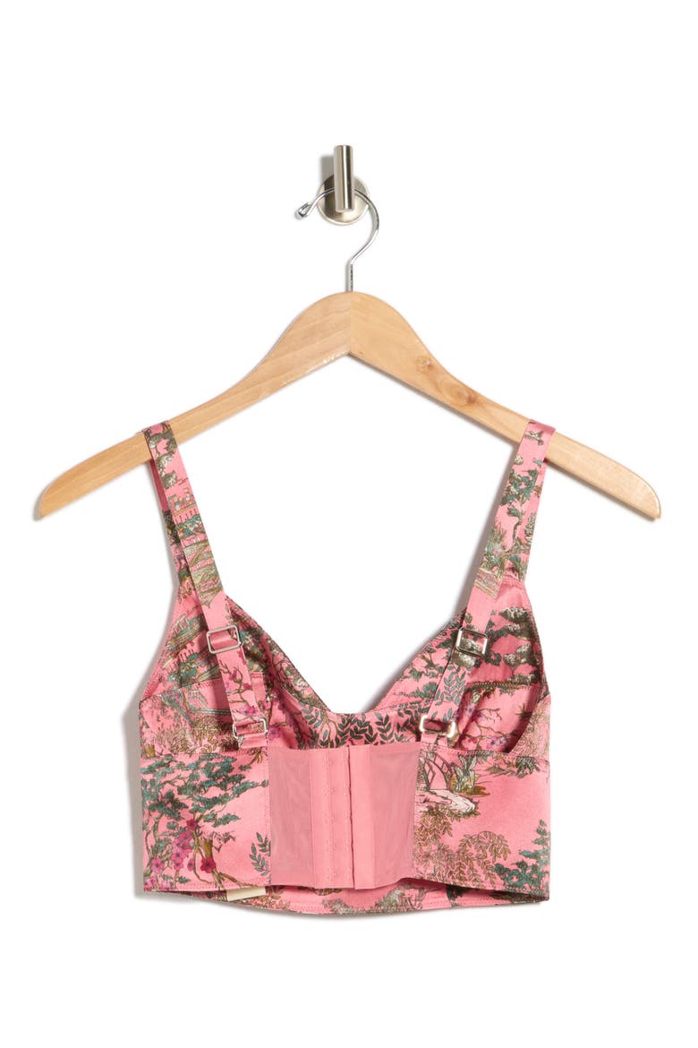 Kanata Bralette Crop Top, Alternate, color, MAUVE MULTI KESI PRINT