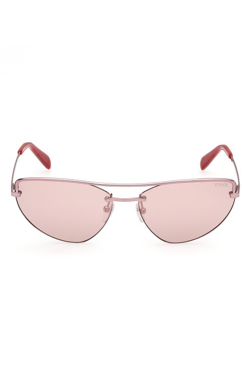Pucci Geometric Metal & Acetate Rectangle Sunglasses In Multi