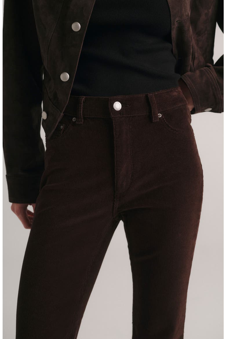 Bridget Petite High Waist Bootcut Instasculpt Corduroy Jeans, Alternate, color, METEORITE