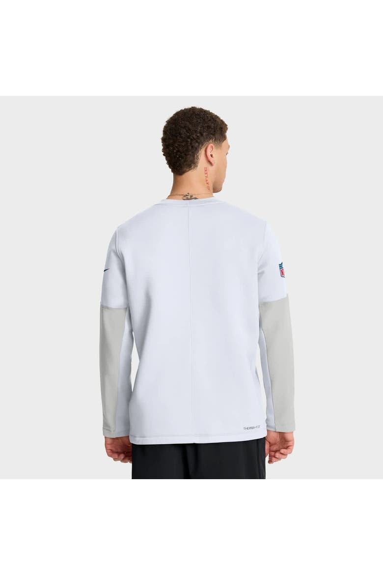 Men's Nike White Green Bay Packers Sideline Coach Therma-FIT Long Sleeve T-Shirt, Alternate, color, White