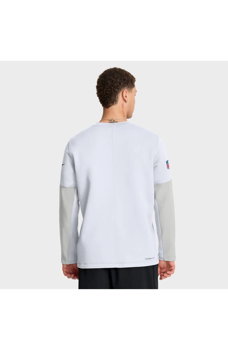 Nike Men's Nike White Green Bay Packers Sideline Coach Therma-FIT Long Sleeve T-Shirt, Alternate, color, White