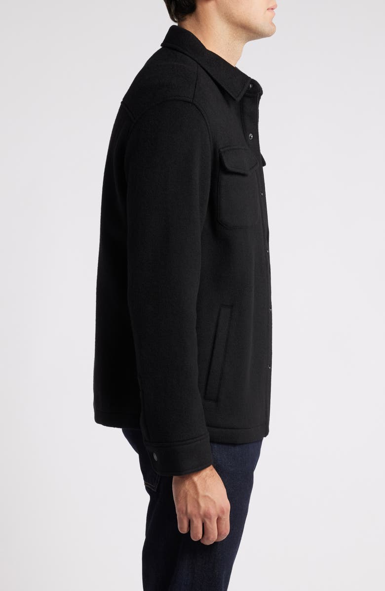 Peter Millar Crown Flex Wool Fleece Shirt Jacket, Alternate, color, 