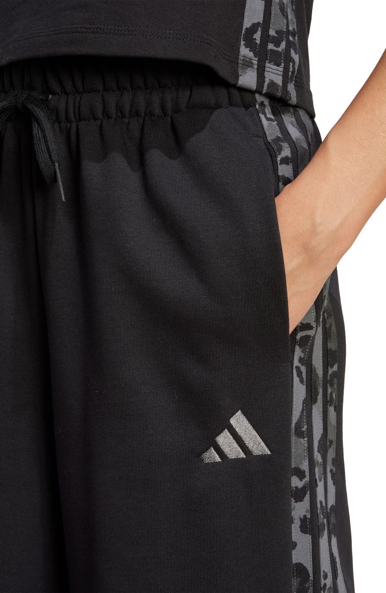 adidas 3-Stripes Open Hem Pants, Alternate, color, Black/ Multicolor