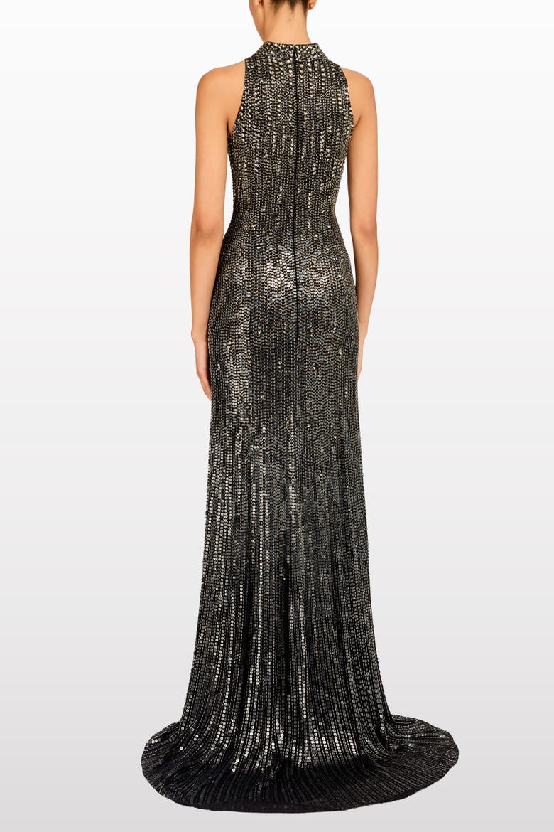 Benue Sequin-Embellished Maxi Dress, Alternate, color, Liquorice
