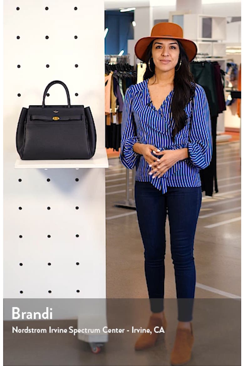 Belted Bayswater Grained Leather Satchel video