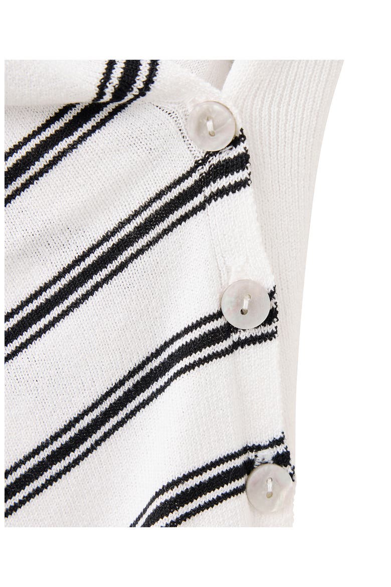 Draped Jersey Sweater, Alternate, color, WHITE