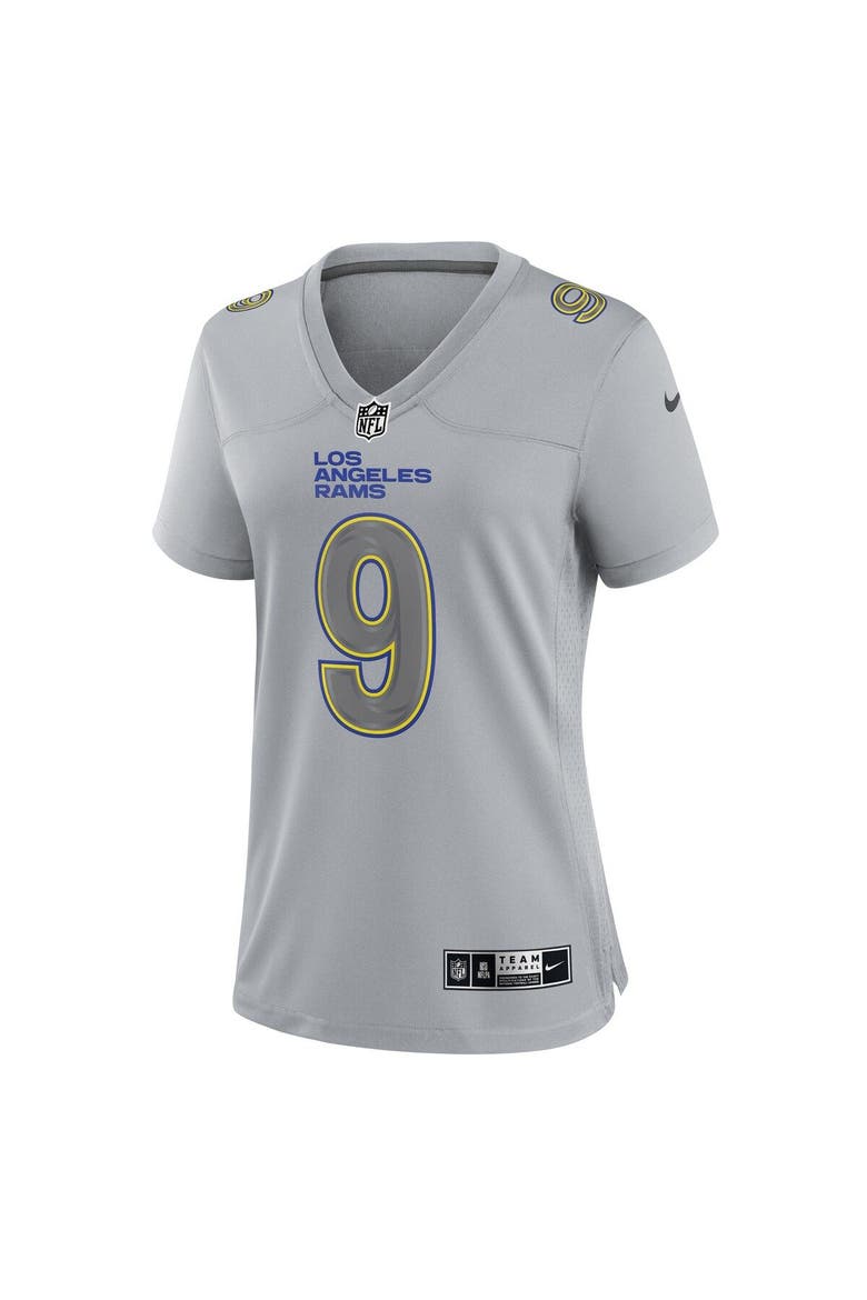 Women's Nike Matthew Stafford Gray Los Angeles Rams Atmosphere Fashion Game Jersey, Alternate, color, Gray