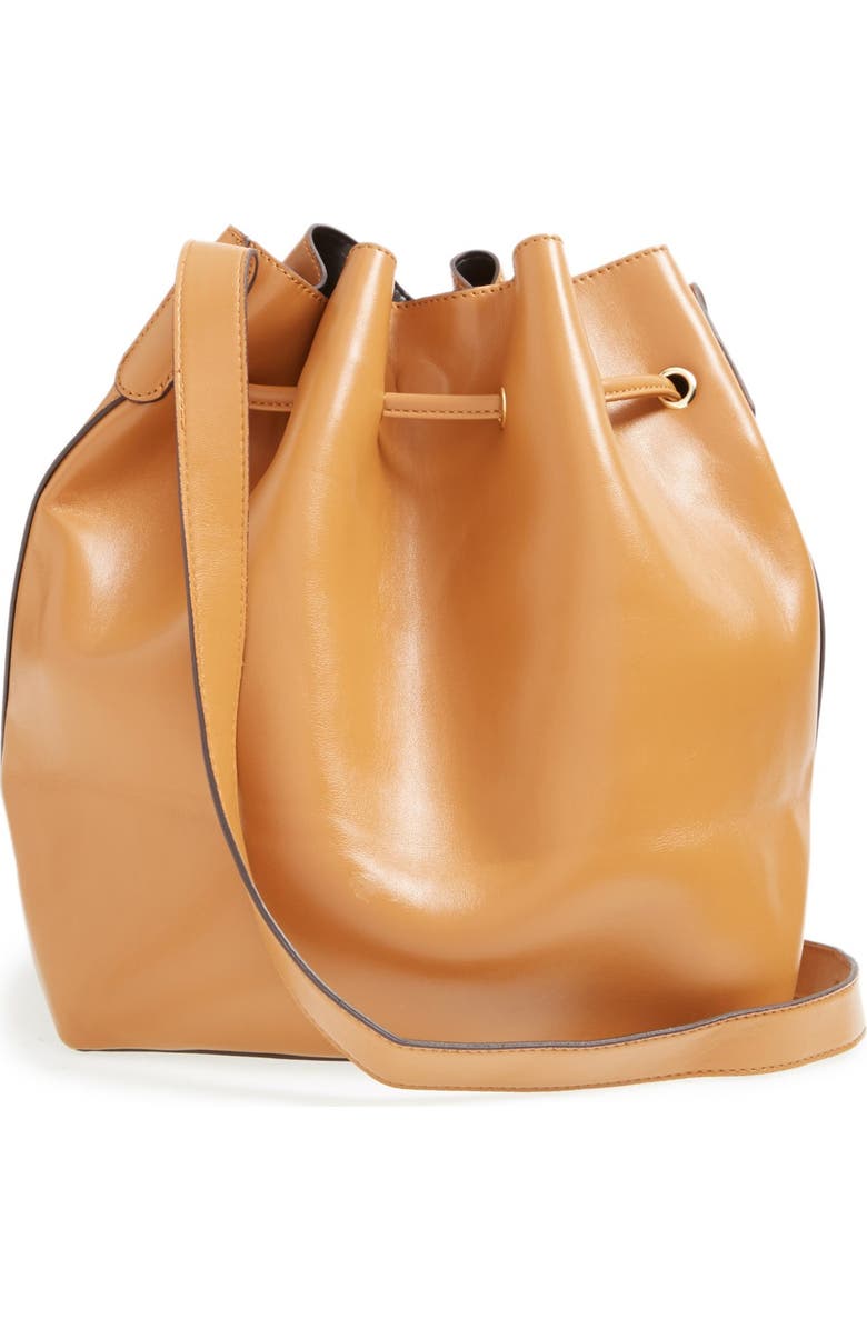Sole Society 'Nevin' Faux Leather Drawstring Bucket Bag, Alternate, color,