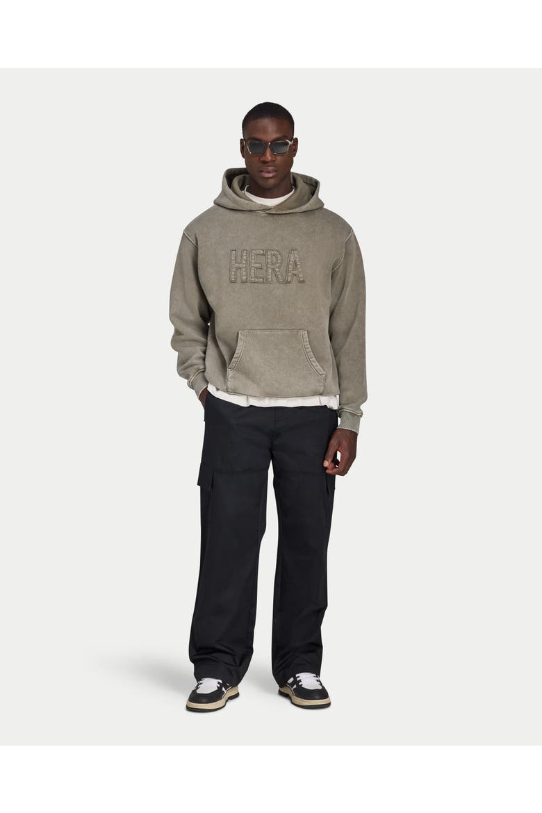 Faded Long Sleeve Oversized Hoodie, Alternate, color, Washed Marsh Grey