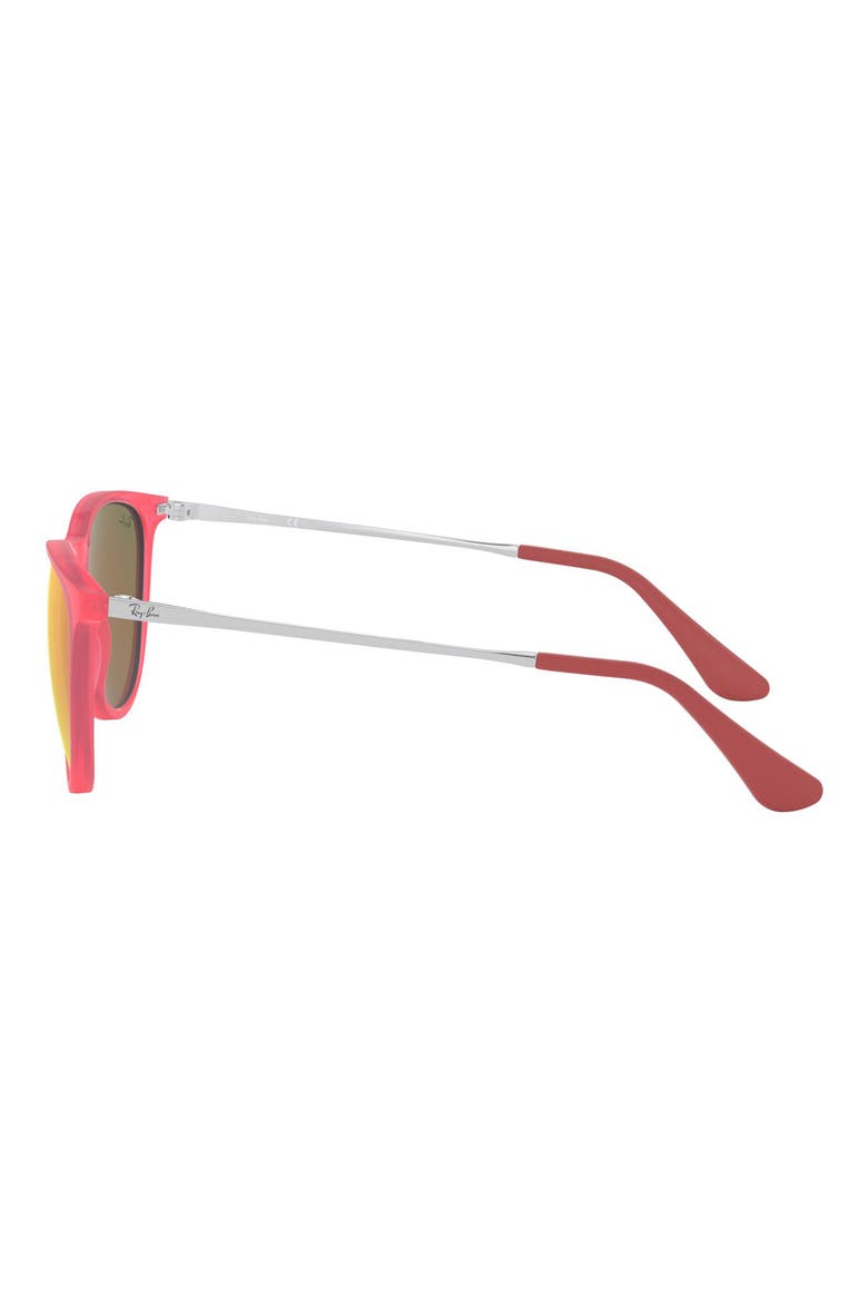 Ray-Bay Junior Izzy 50mm Mirrored Sunglasses, Alternate, color, PINK FLASH