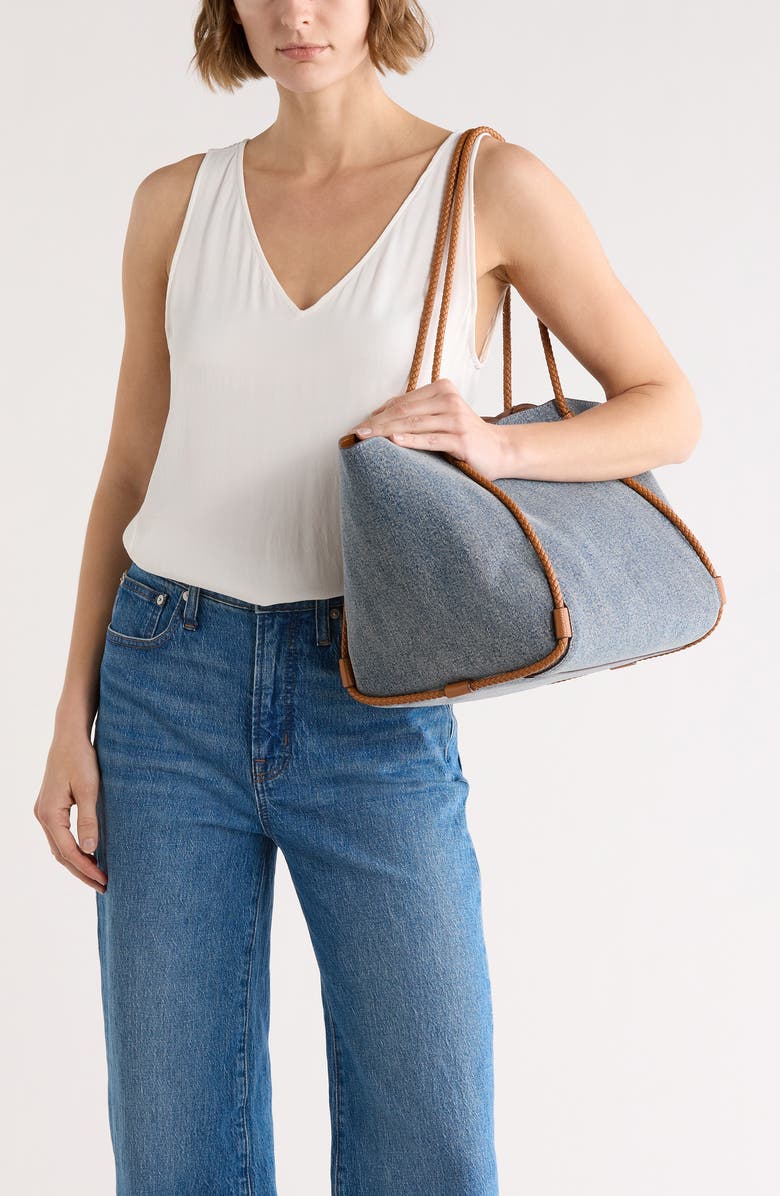 Lucky Brand Ezri Denim Tote Bag, Alternate, color, Denim