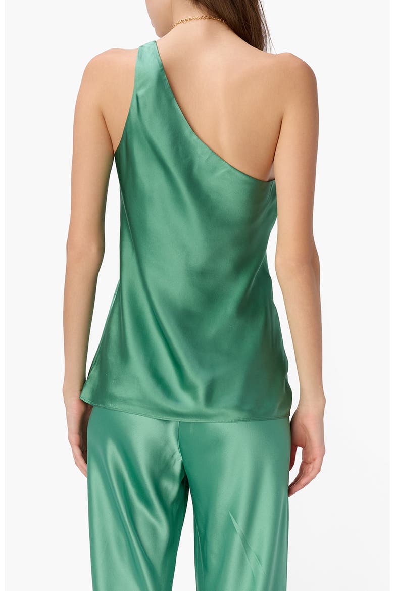 Lumi One-Shoulder Silk Camisole, Alternate, color, MEADOW